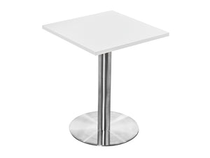 Square Dining Brushed Steel Table 600mm 3