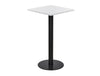 Square Poseur Black Table 600mm 2