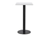 Square Poseur Black Table 600mm 3