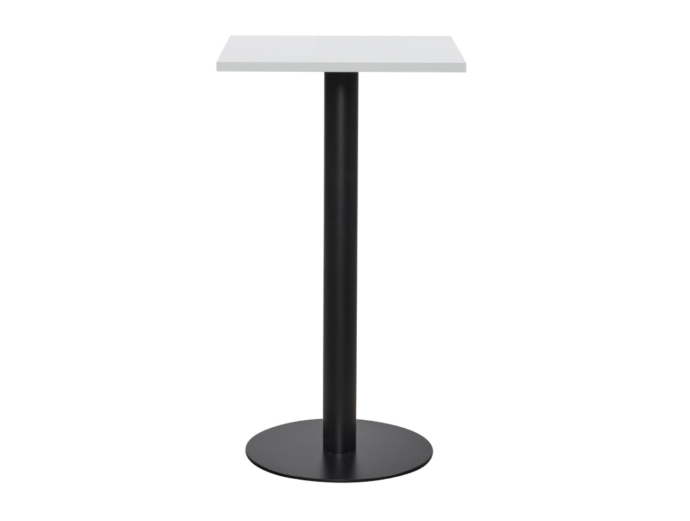 Square Poseur Black Table 600mm 3