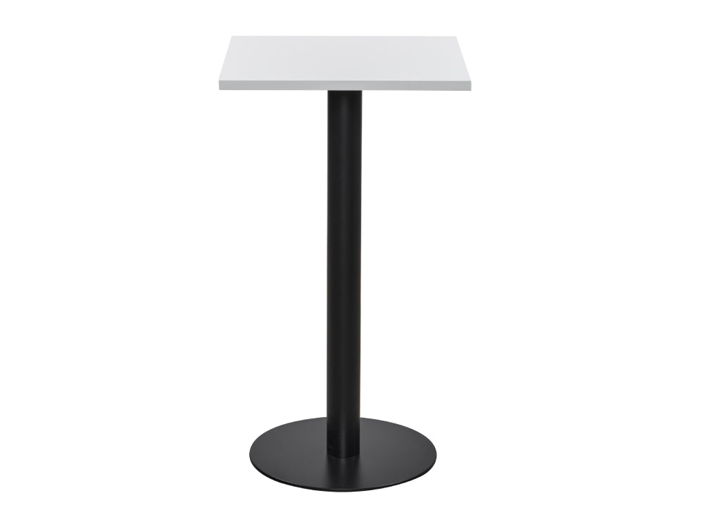 Square Poseur Black Table 600mm 4