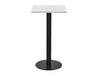 Square Poseur Black Table 600mm 4