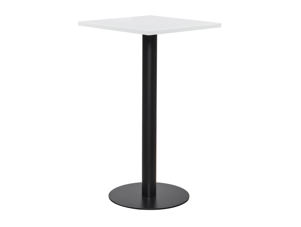 Square Poseur Black Table 600mm
