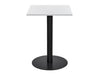 Square Poseur Black Table 800mm 4