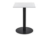 Square Poseur Black Table 800mm 4