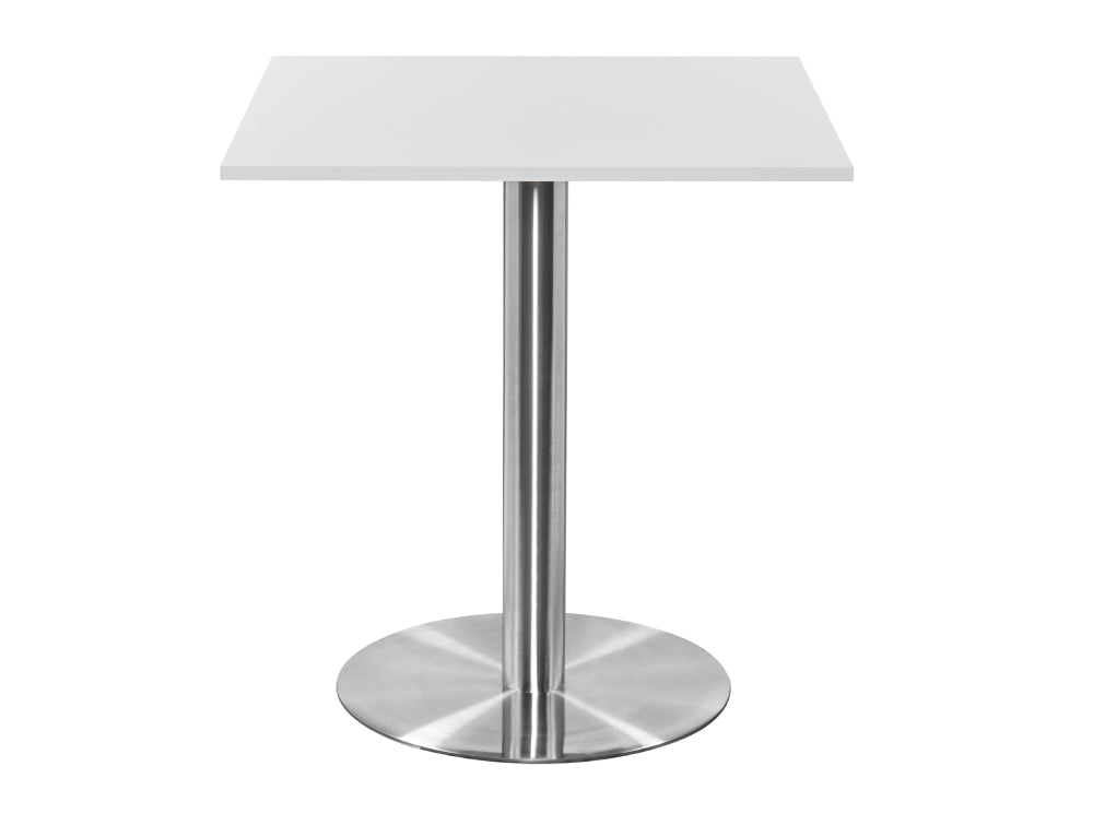 Square Poseur Brushed Steel Table 1000mm 2