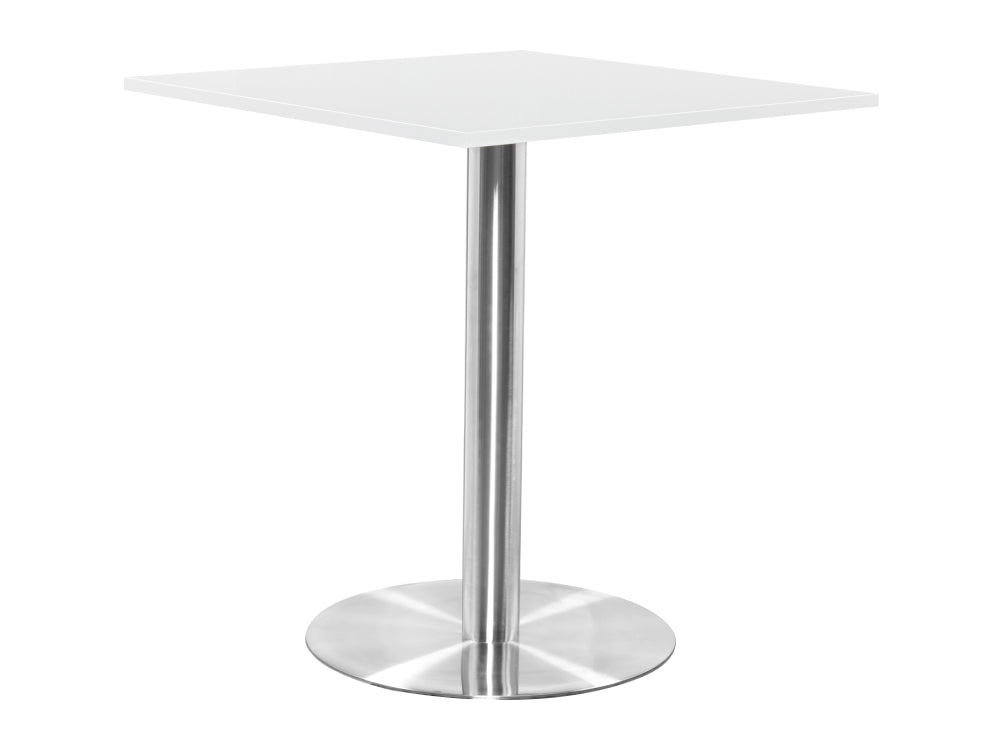 Square Poseur Brushed Steel Table 1000mm 3
