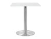 Square Poseur Brushed Steel Table 1000mm 4