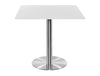 Square Poseur Brushed Steel Table 1200mm 2