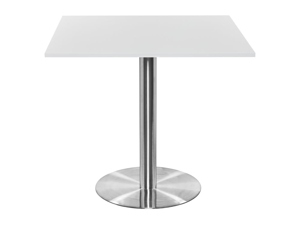 Square Poseur Brushed Steel Table 1200mm 2