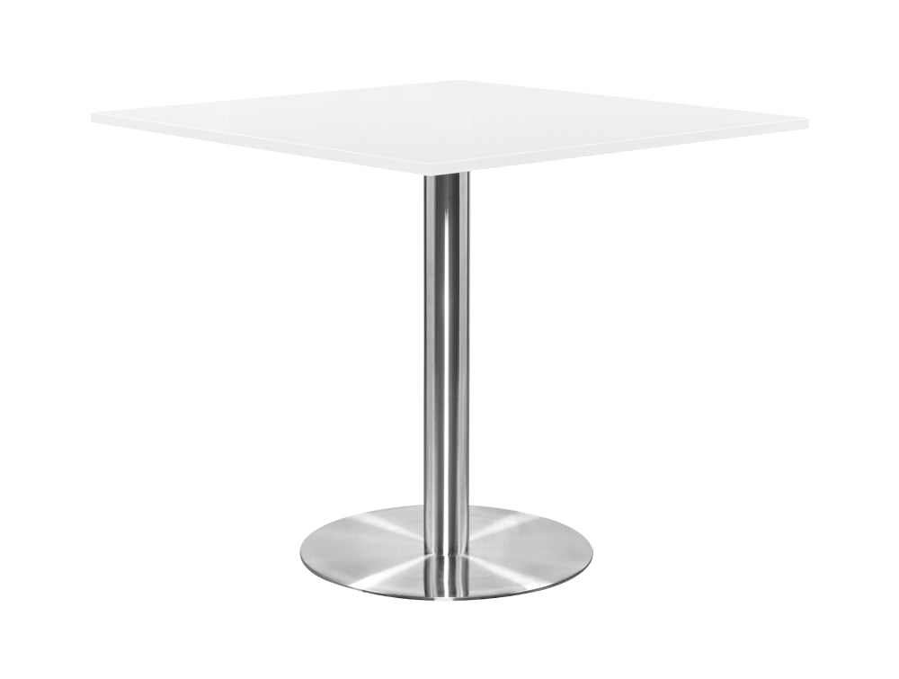 Square Poseur Brushed Steel Table 1200mm 3