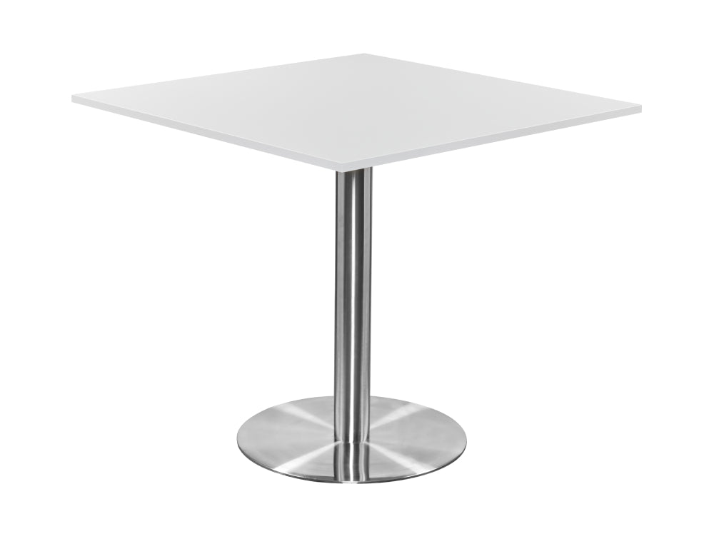 Square Poseur Brushed Steel Table 1200mm