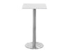 Square Poseur Brushed Steel Table 600mm 2