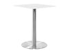 Square Poseur Brushed Steel Table 800mm 3