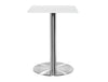 Square Poseur Brushed Steel Table 800mm 4
