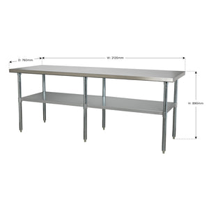 Stainless Steel Workbench 2.1m AP2184SS 2