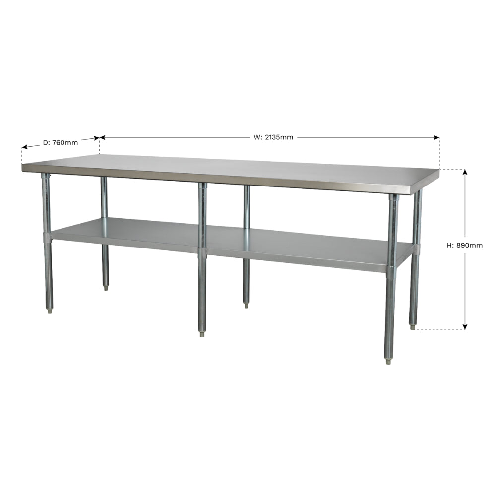 Stainless Steel Workbench 2.1m AP2184SS 2