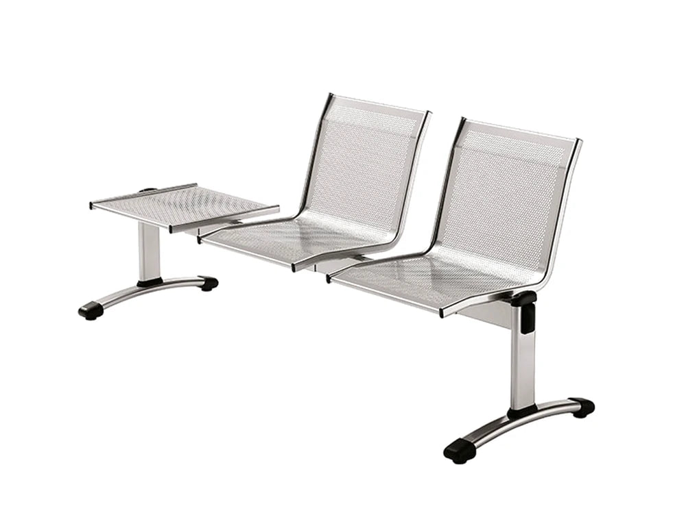 Star 2 Seater Beam Seating Chair Metal Frame With Table