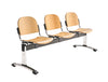 Star 3 Seater Beam Seating Wooden Chair 