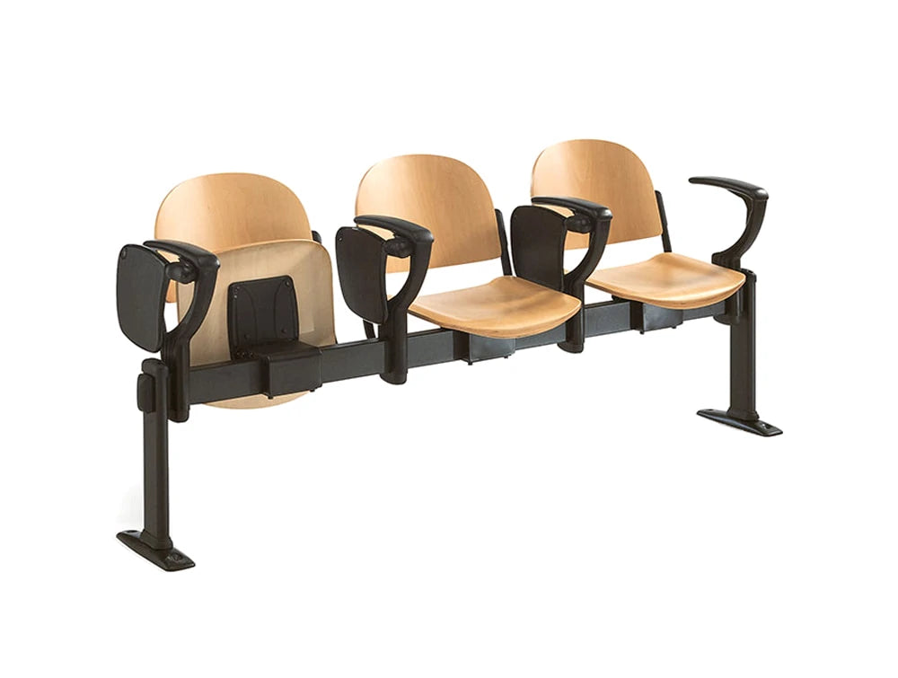Star Modular Wooden Beam Seating Chair With Armrests