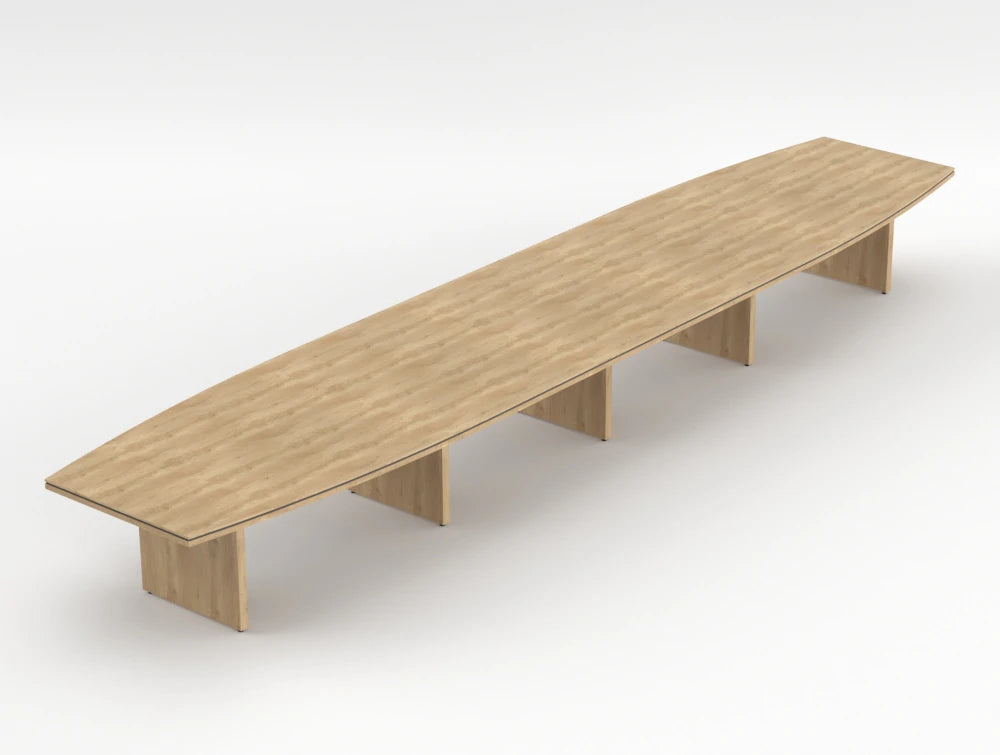 Status Executive Boardoom Table 6800Mm Natural Oak Finish