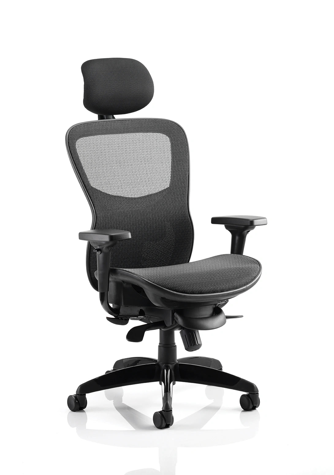 Stealth Shadow High Mesh Back Ergonomic Posture Chair With Arms KC0158 1