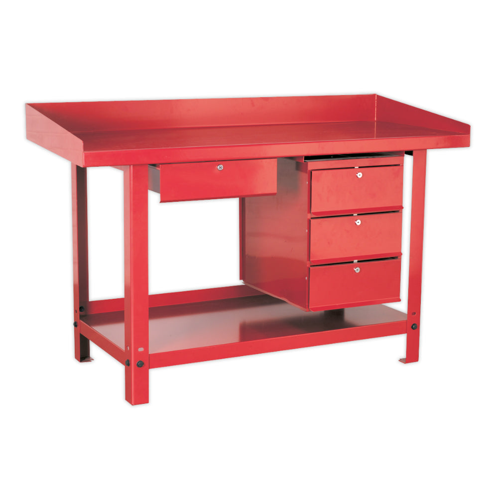 Steel Workbench with Drawer 1.5m
