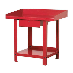 Steel Workbench with Drawer 1m