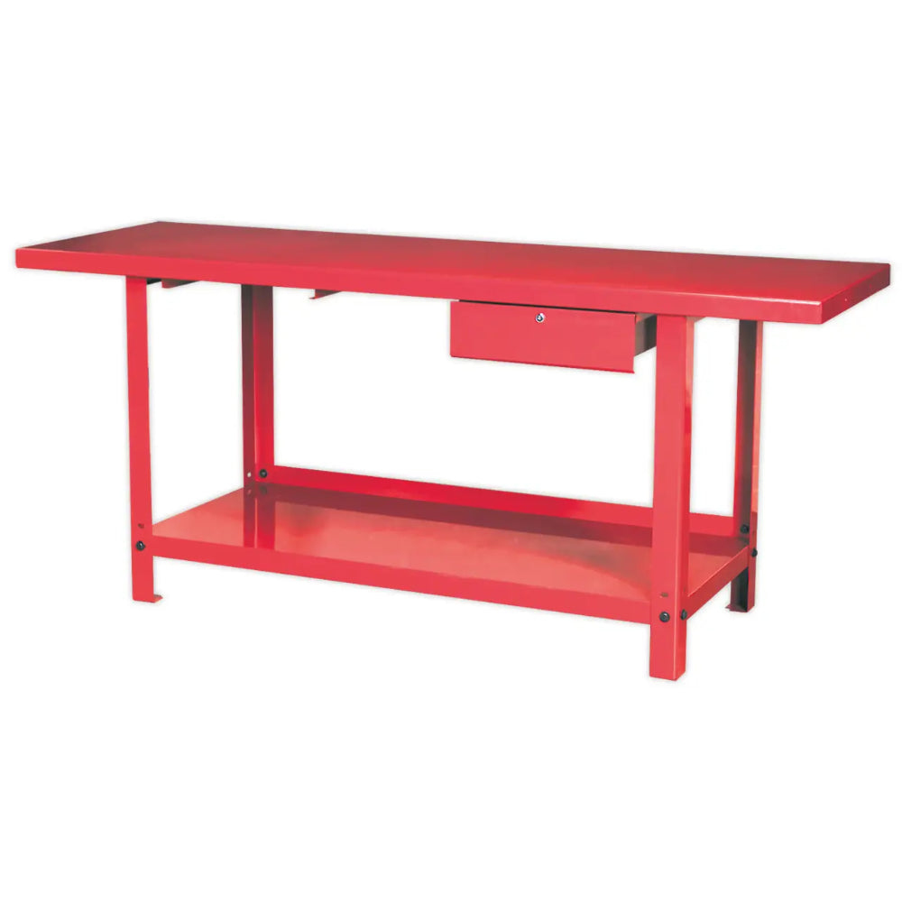 Steel Workbench with Drawer 2m