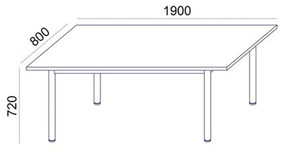 Straight Meeting Room Table Sv 42 Dimensions