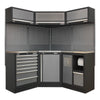 Superline PRO Corner Storage System with Stainless Worktop 1.55m
