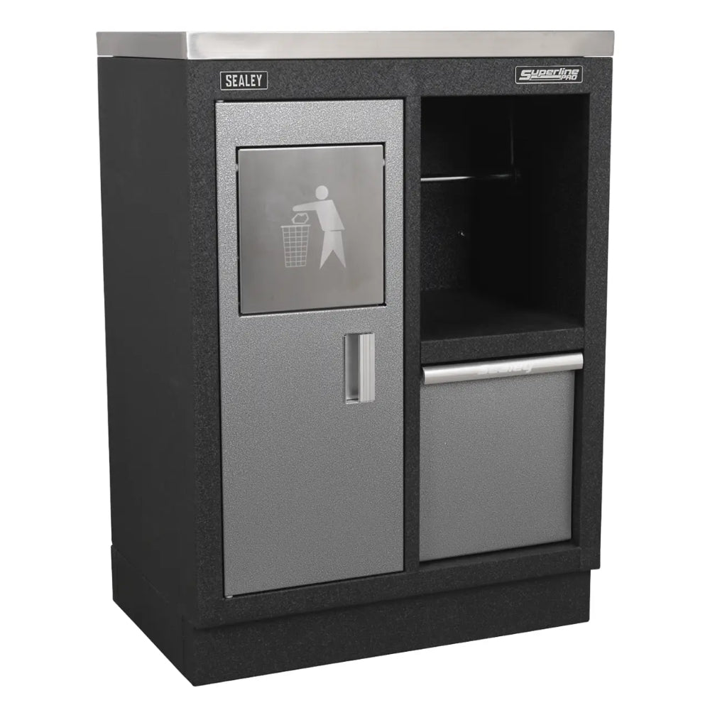 Superline PRO Corner Storage System with Stainless Worktop 1.55m APMSSTACK08SS 5