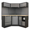 Superline PRO Corner Storage System with Wood Worktop 1.55m