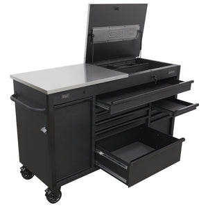 Superline PRO Mobile Tool Cabinet with Power Tool Charging Drawer 1600mm