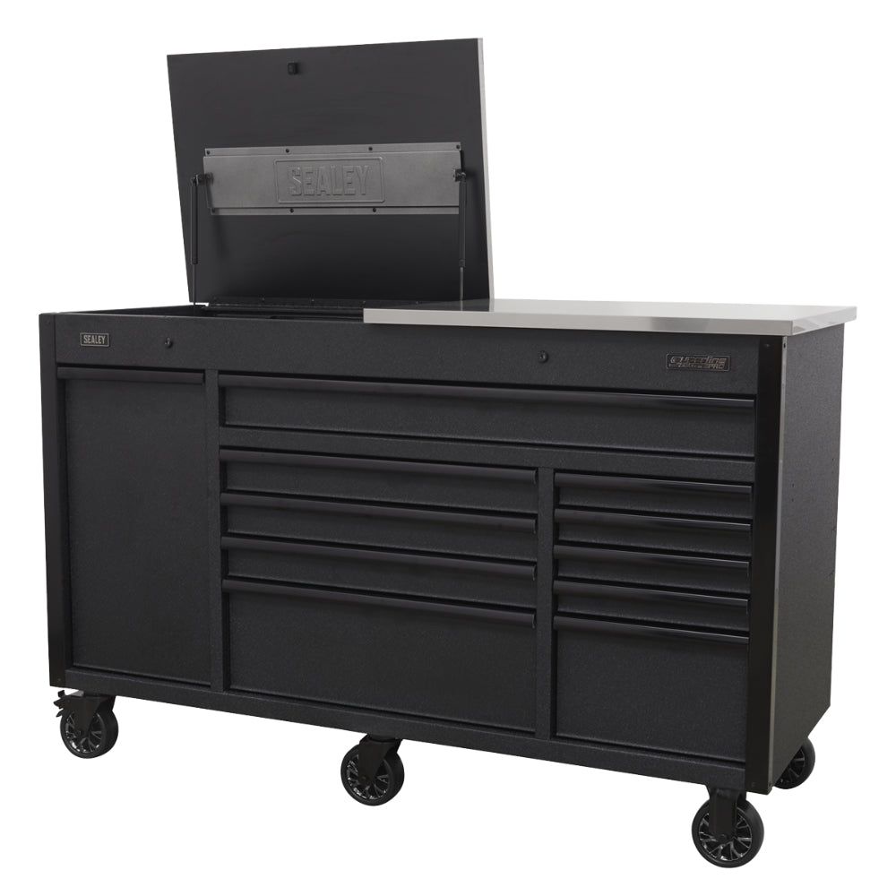 Superline PRO Mobile Tool Cabinet with Power Tool Charging Drawer 1600mm AP6310BE 7