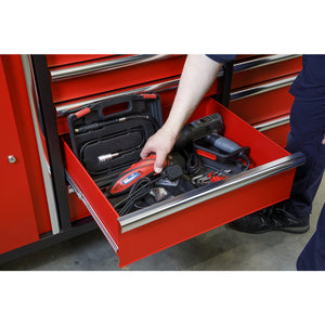 Superline PRO Mobile Workstation with Backboard 10 Drawer AP6310 5