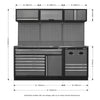 Superline PRO Modular Storage System Combo with Stainless Steel Worktop APMSSTACK14SS 11