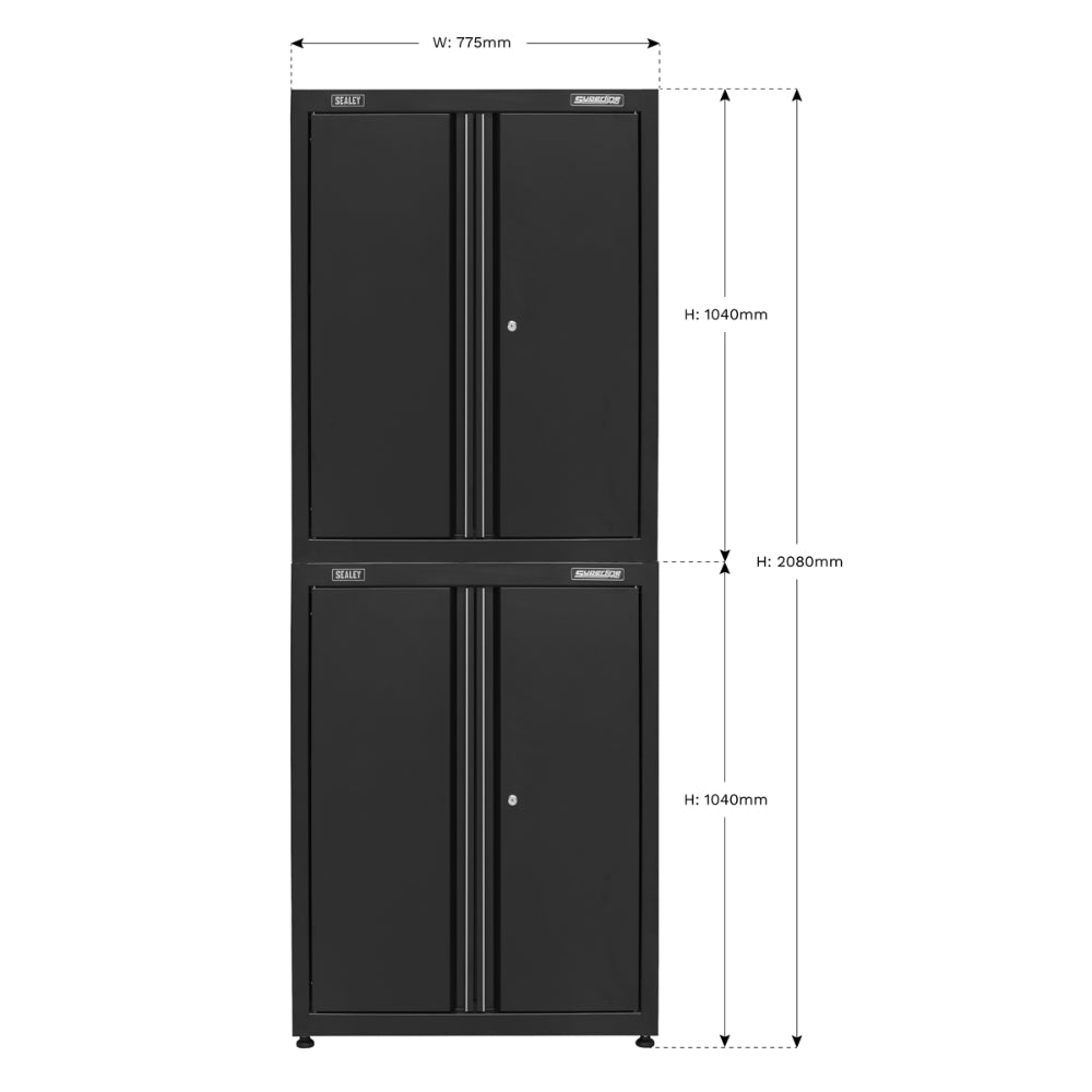 Superline PRO Rapid-Fit Modular Dual Stacking Cabinets APMS2HFPS 5