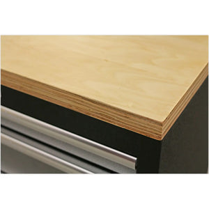 Superline PRO Storage System with Pressed Wood Worktop 1.96m APMSSTACK09W 8