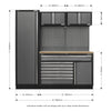 Superline PRO Storage System with Pressed Wood Worktop 1.96m APMSSTACK10W 8