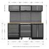 Superline PRO Storage System with Pressed Wood Worktop 2.04m APMSSTACK12W 12