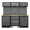 Superline PRO Storage System with Pressed Wood Worktop 2.04m (10 Modules)