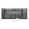 Superline PRO Storage System with Pressed Wood Worktop 4.92m APMSSTACK15W 14