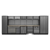 Superline PRO Storage System with Pressed Wood Worktop 4.92m
