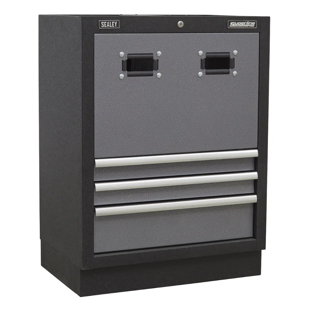 Superline PRO Storage System with Pressed Wood Worktop 4.92m APMSSTACK16W 7