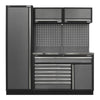 Superline PRO Storage System with Stainless Steel Worktop 1.96m
