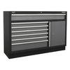 Superline PRO Storage System with Stainless Steel Worktop 1.96m APMSSTACK10SS 3