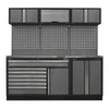 Superline PRO Storage System with Stainless Steel Worktop 2.04m