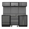 Superline PRO Storage System with Stainless Steel Worktop 2.04m with Workshop Trolley