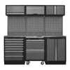 Superline PRO Storage System with Stainless Steel Worktop 2.04m with Workshop Trolley